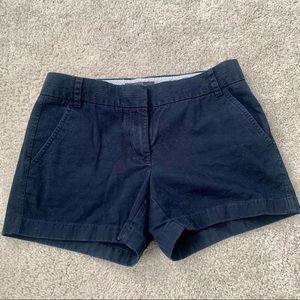 JCrew navy chino shorts